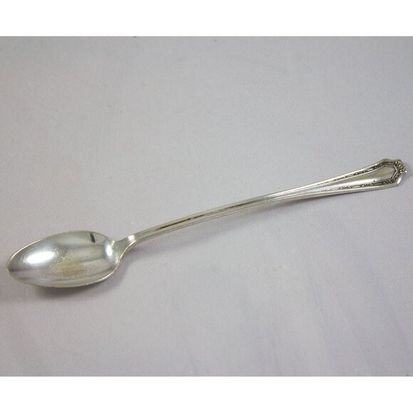 Antique Fairfield Silverplate Iced Tea Spoon Alpha c. 1915 - Picture 1 of 9